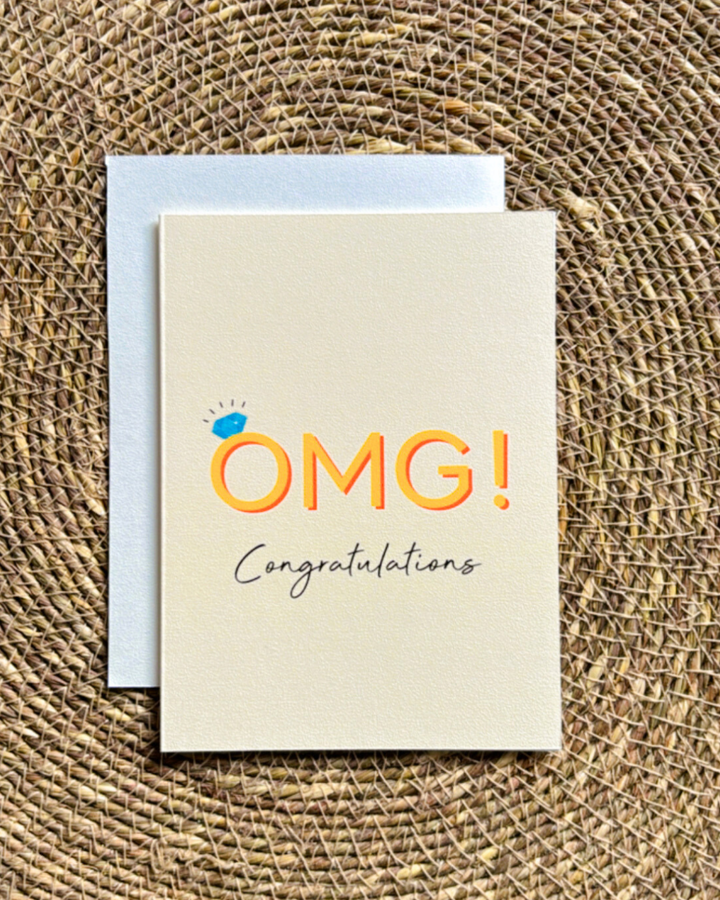 OMG Congratulations- Greeting card