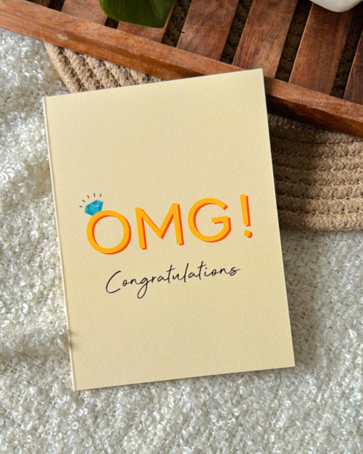 OMG Congratulations- Greeting card