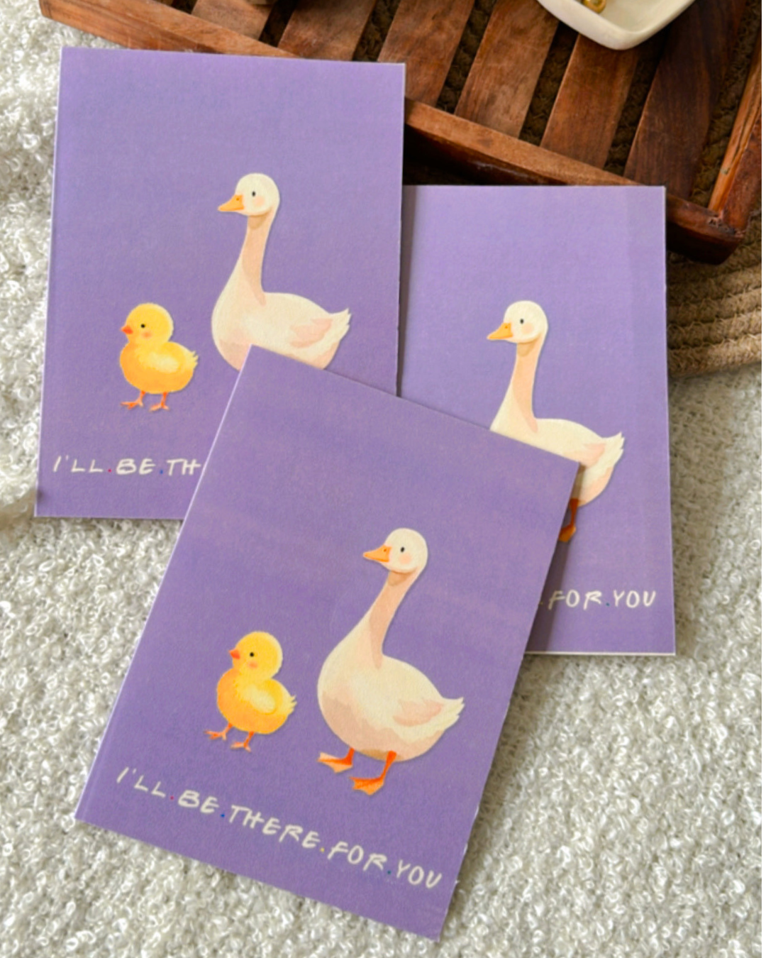The Chick & The Duck- Greeting Card