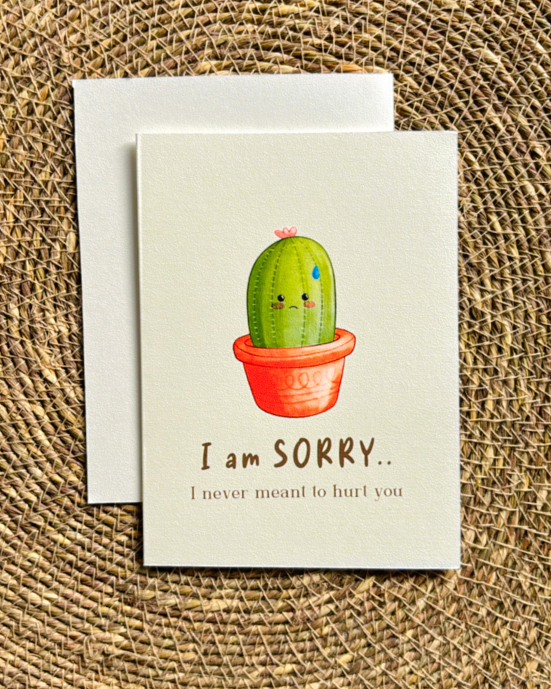 I am Sorry Cactus- Greeting Card