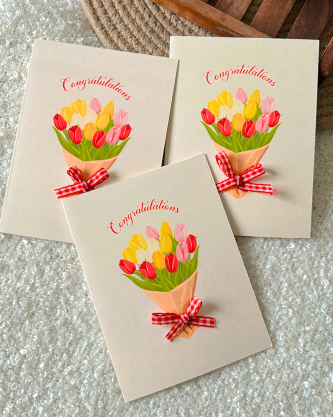Congratulation Flowers-Greeting card