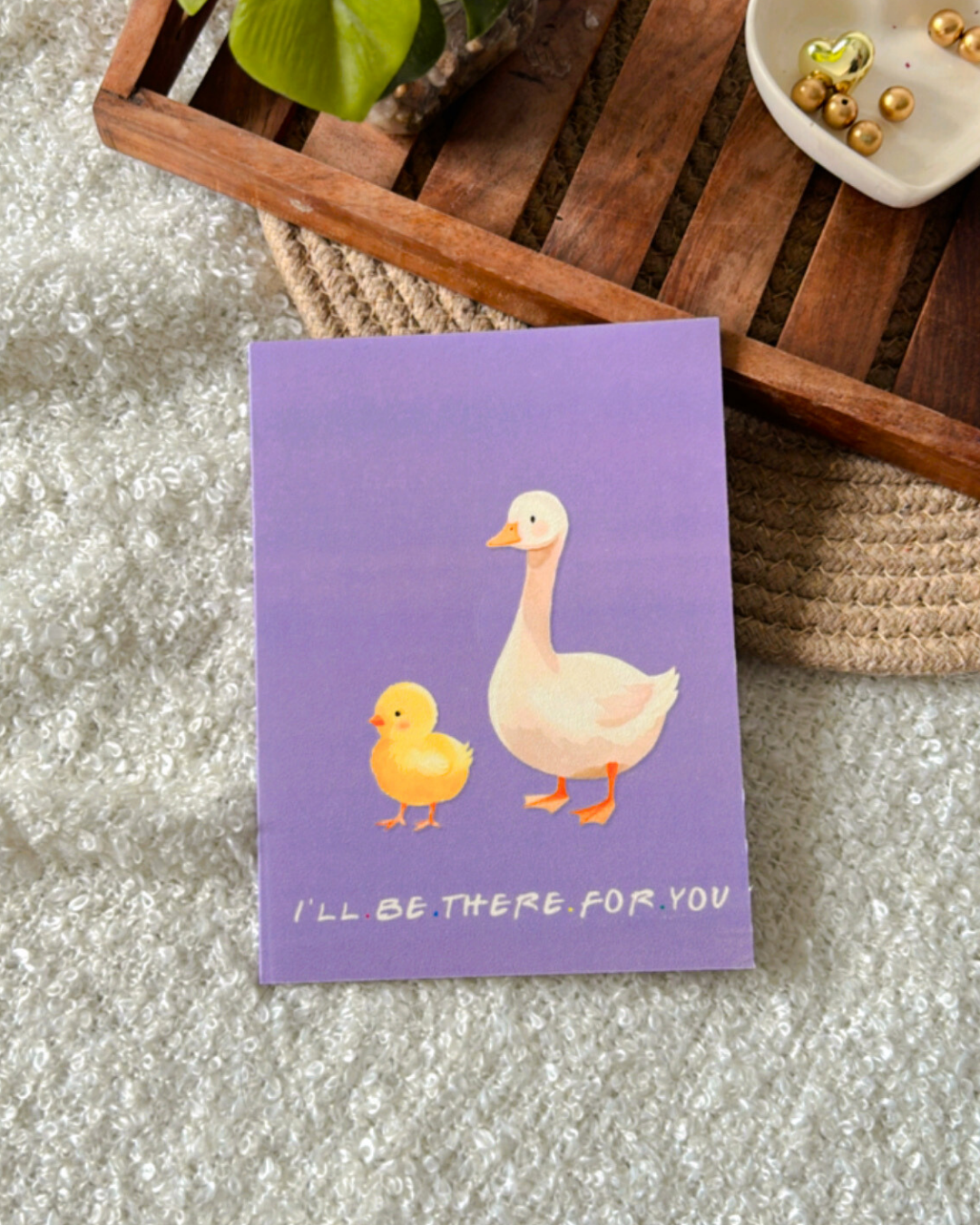 The Chick & The Duck- Greeting Card
