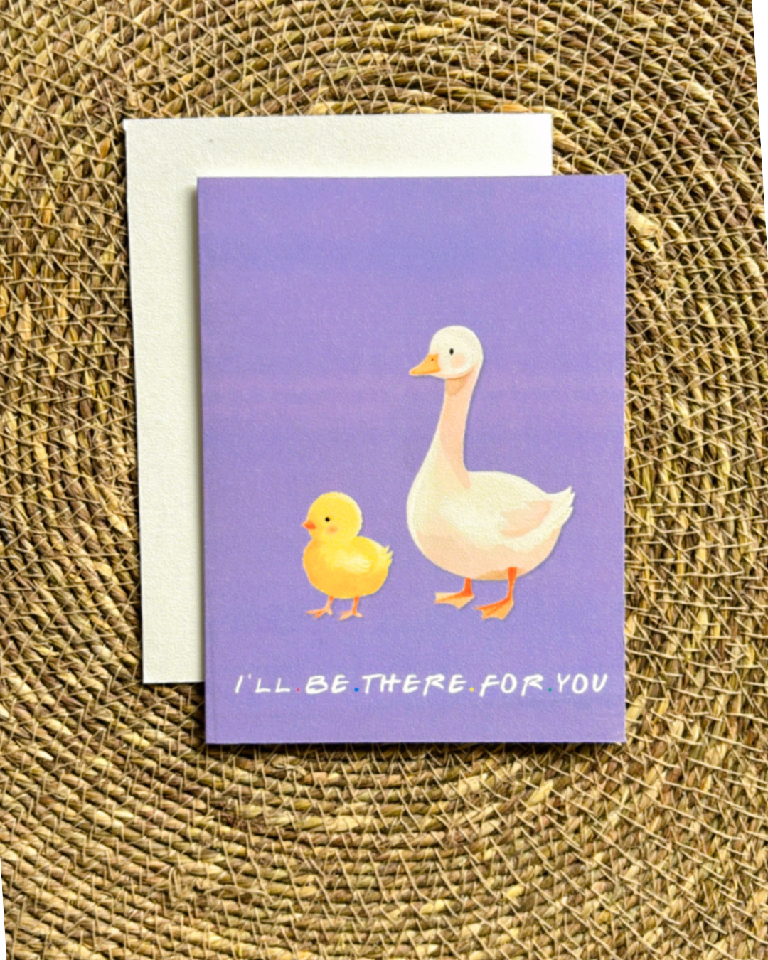 The Chick & The Duck- Greeting Card