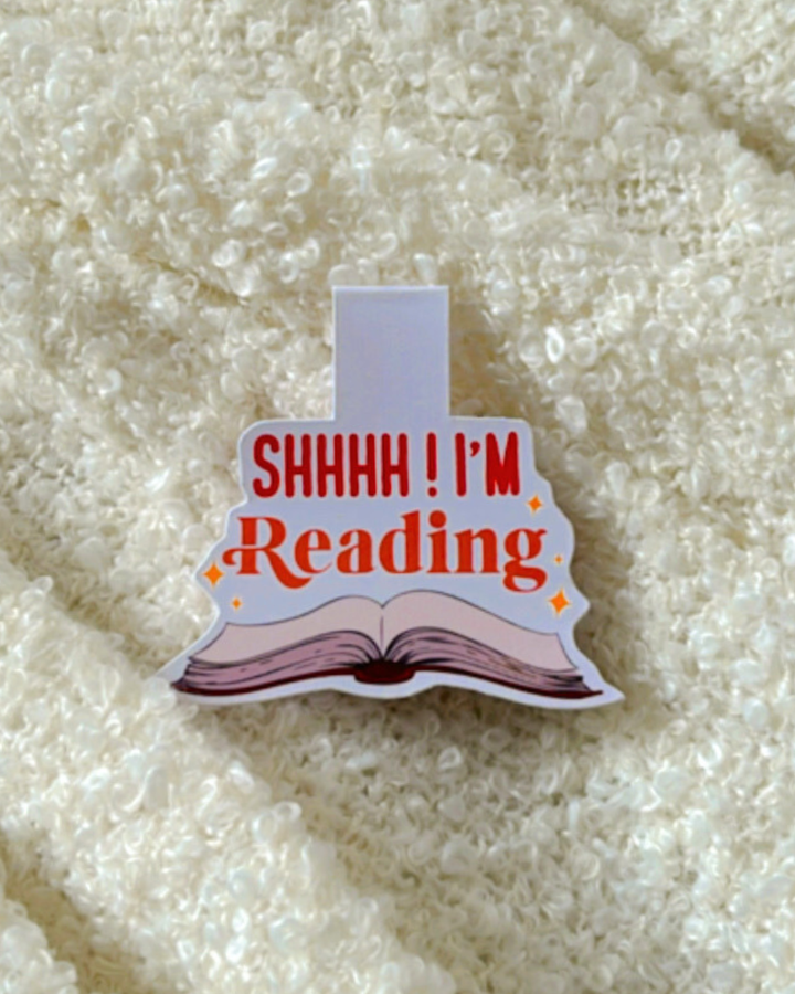 Shh I am Reading- Magnetic Bookmark