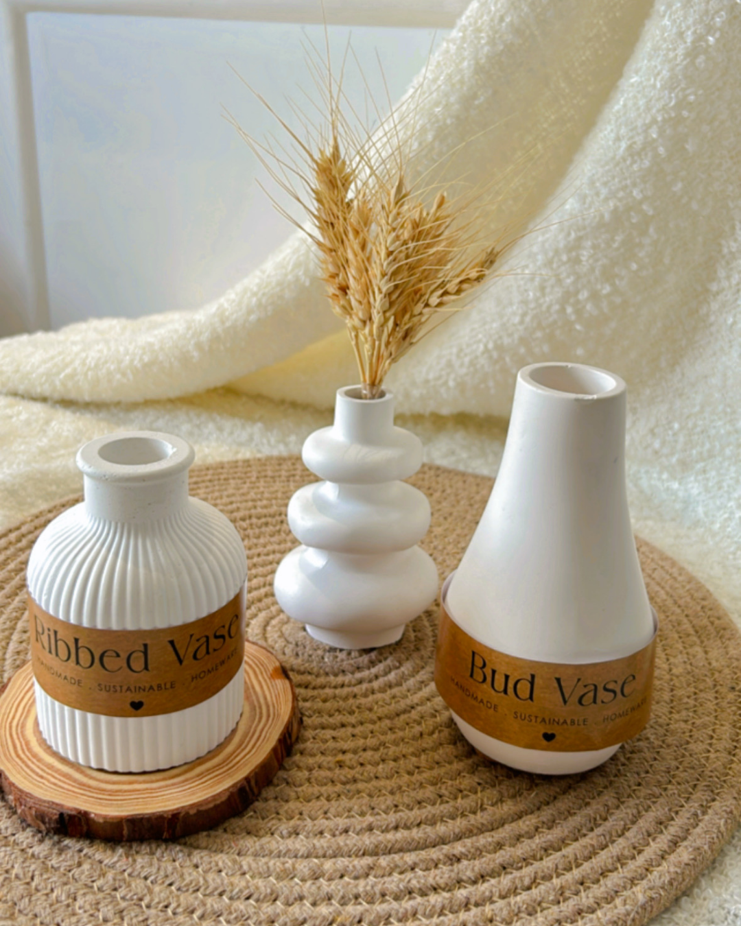 Ribbed Vase