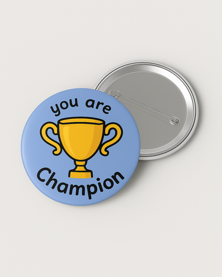 Champion- Badge Pin