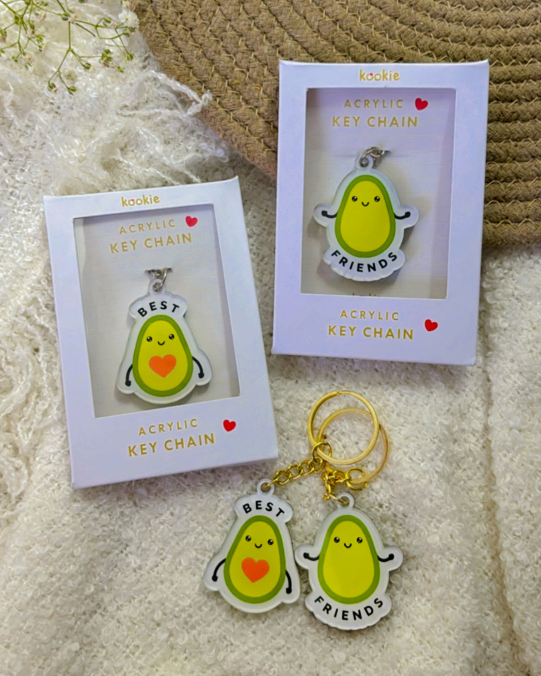 Avocado Best Friends Duo- Key Chain