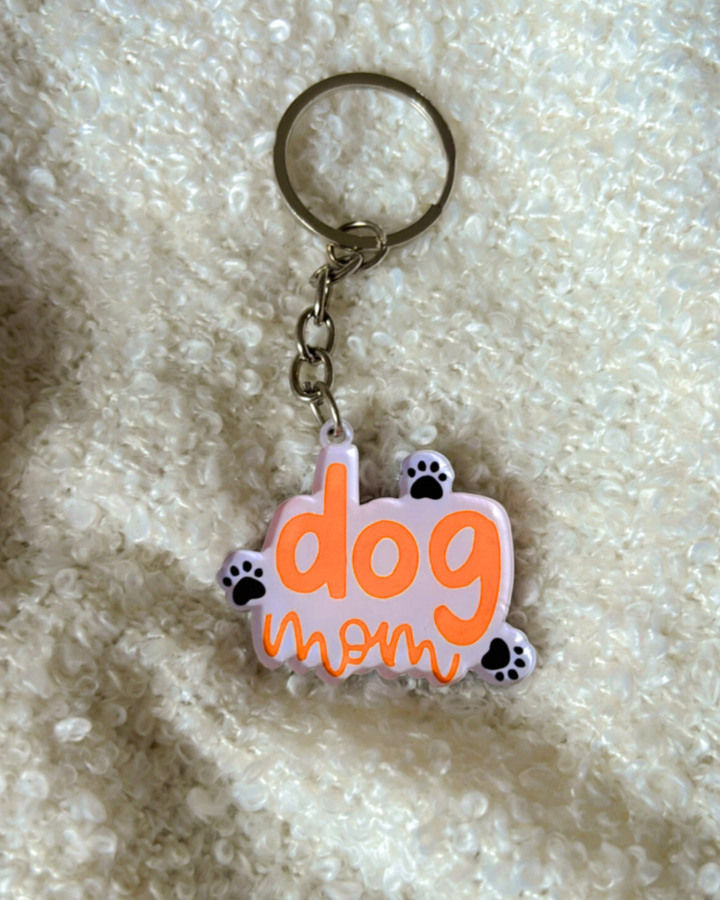 Dog Mom- Key Chain