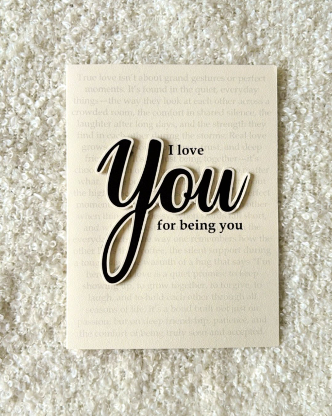 I Love You- Greeting Card
