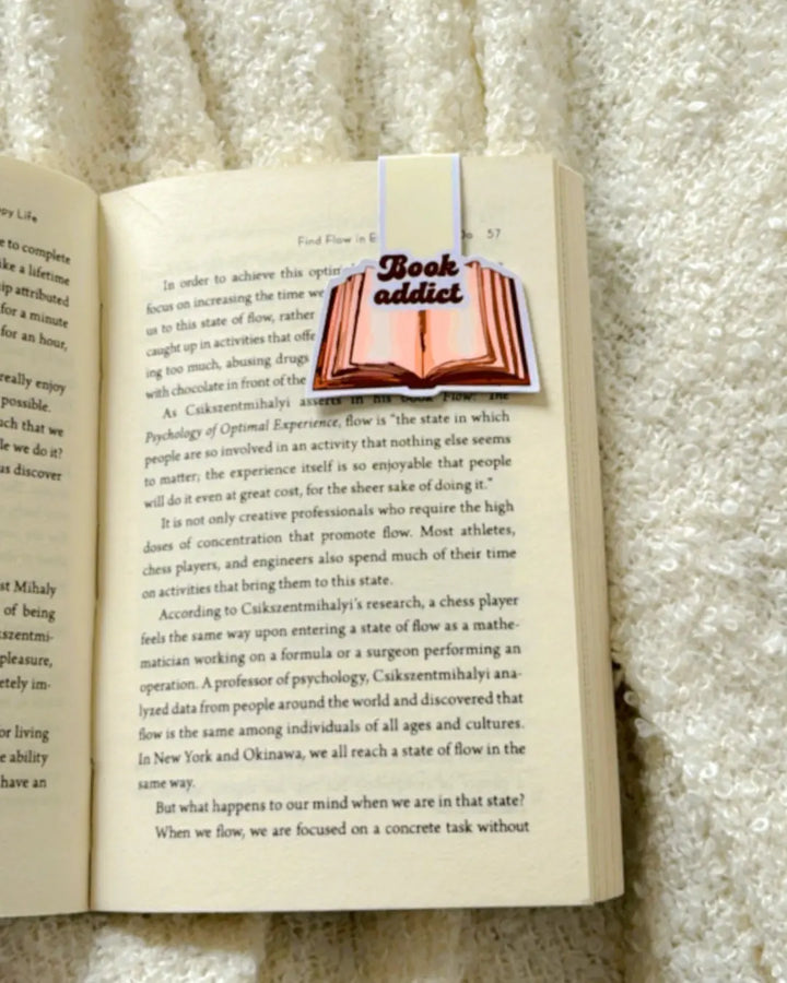 Book Addict- Magnetic Bookmark