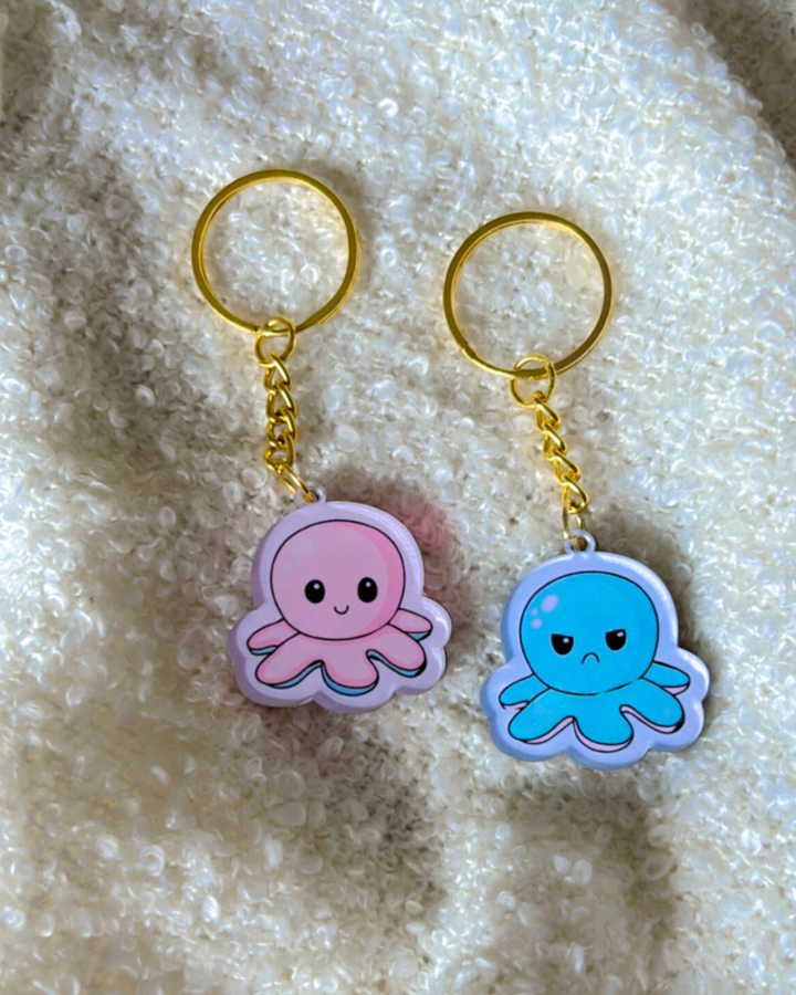 Octopus Duo- Key Chain