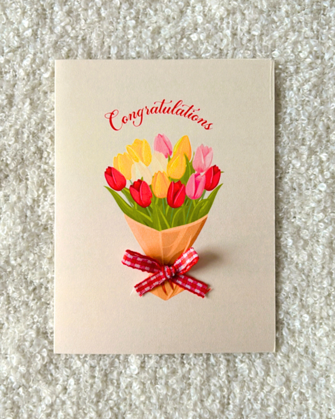 Congratulation Flowers-Greeting card