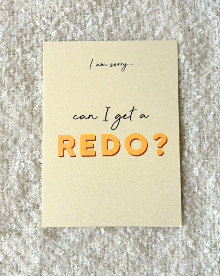 I Am sorry Redo- Greeting Card