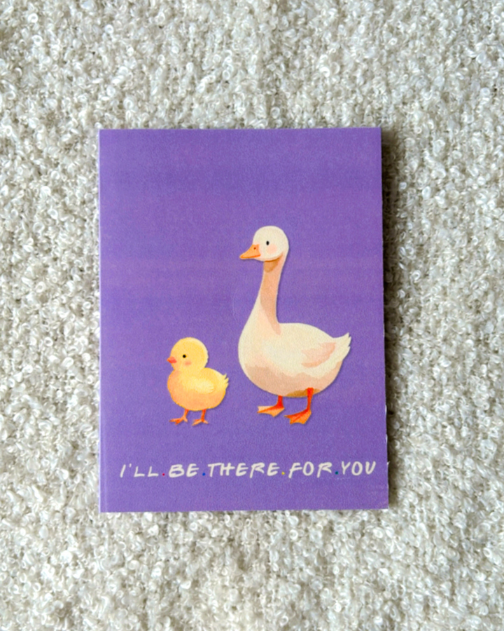 The Chick & The Duck- Greeting Card