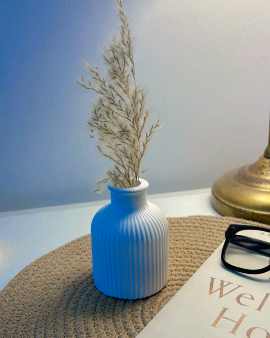 Ribbed Vase