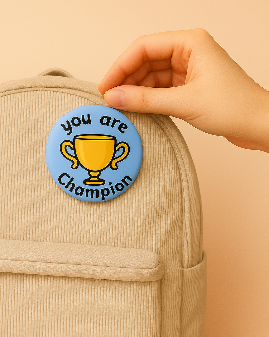 Champion- Badge Pin