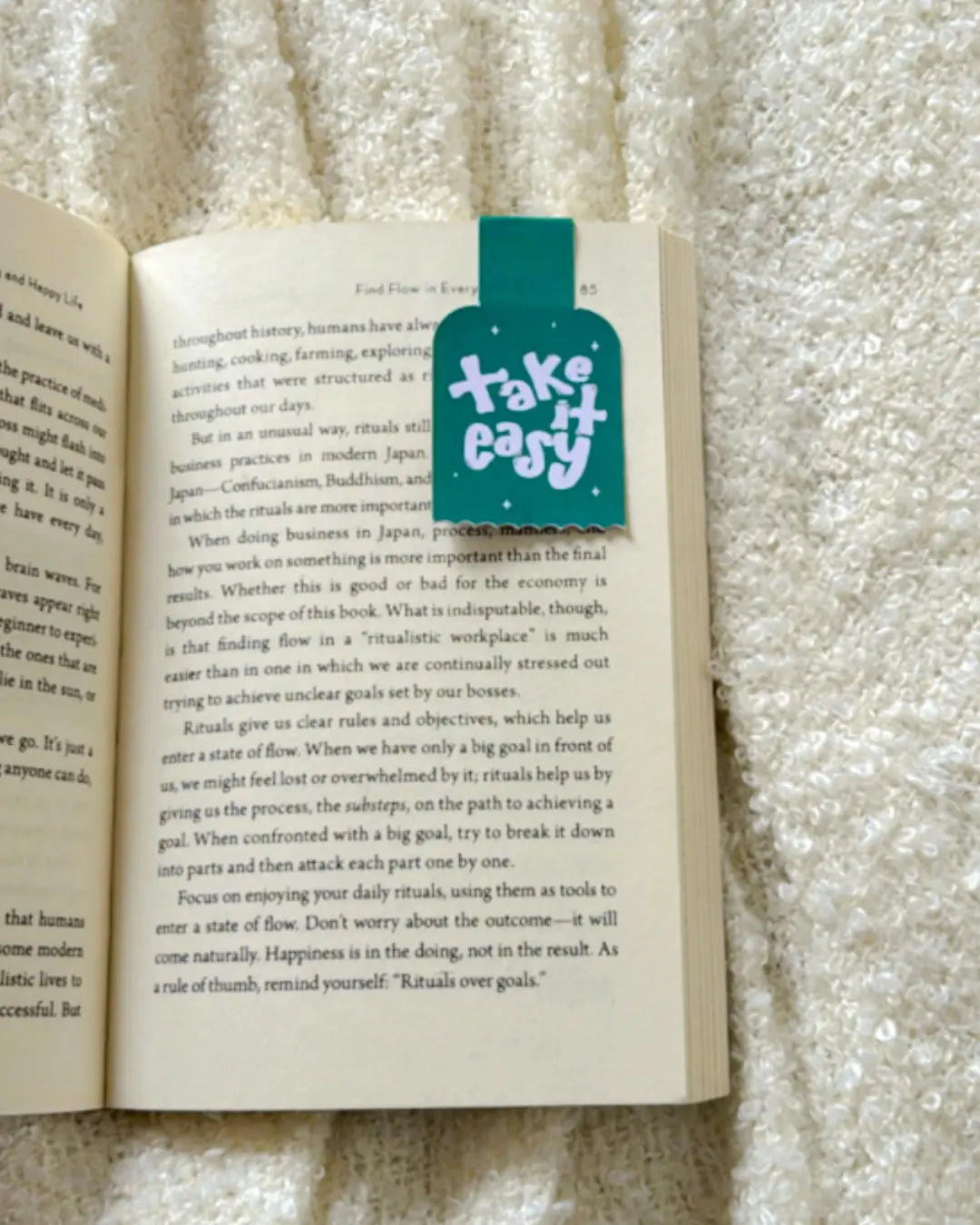 Take It Easy- Magnetic Bookmark