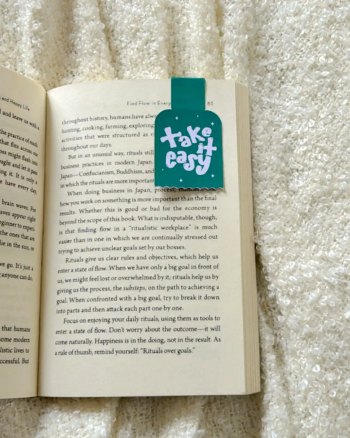 Take It Easy- Magnetic Bookmark