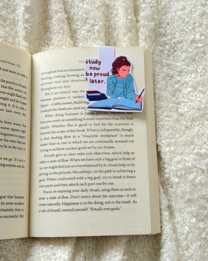 Study Now- Magnetic Bookmark