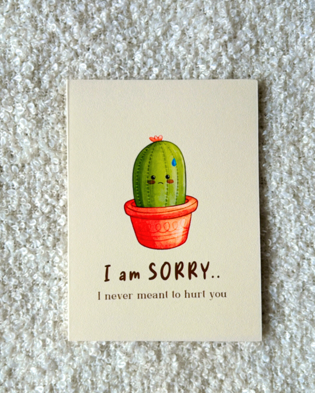 I am Sorry Cactus- Greeting Card