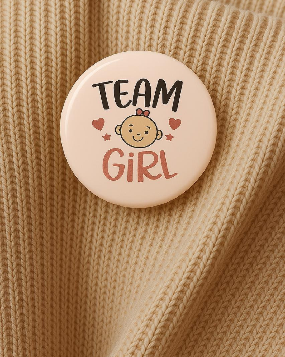 Team Girl- Badge Pin kookie