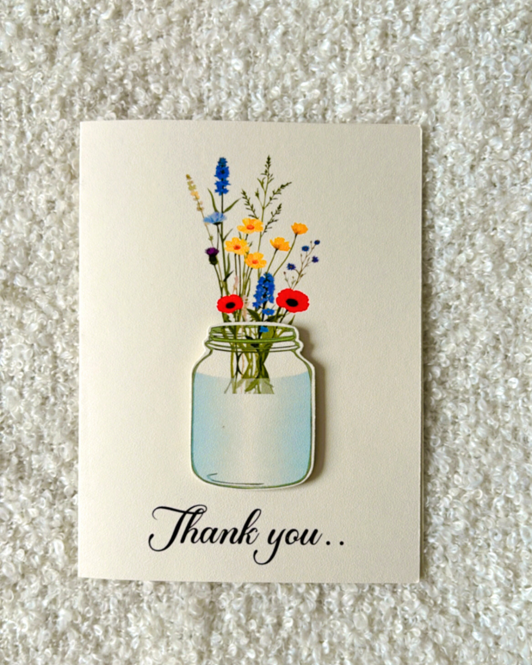 Thank You Flowers-Greeting card