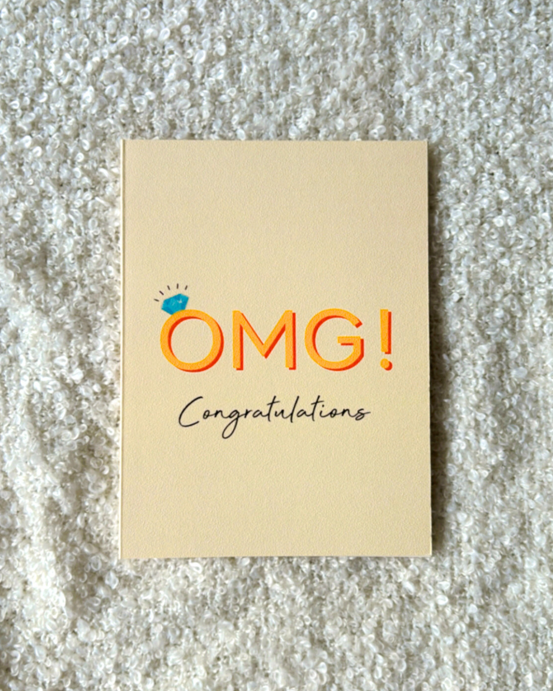 OMG Congratulations- Greeting card
