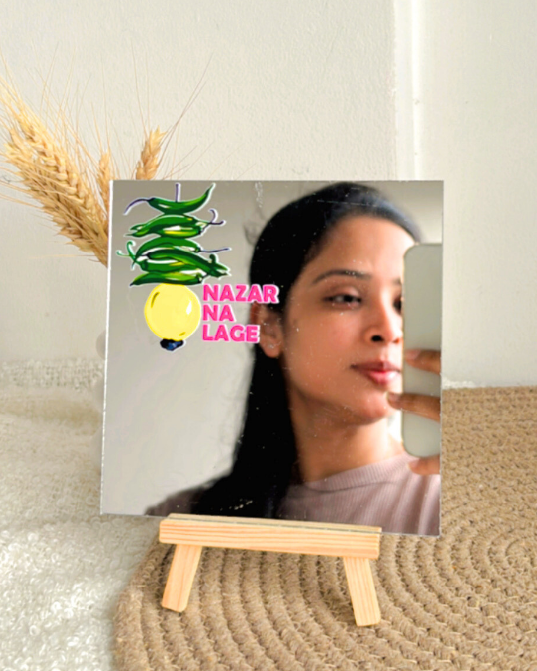 Nazar Na Lage- Affirmation Mirror kookie