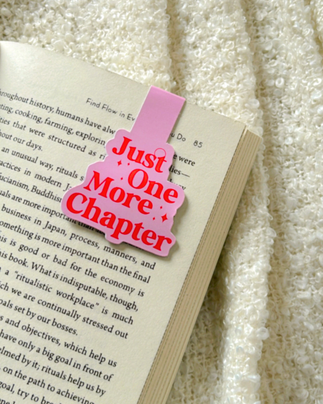 Just One More Chapter- Magnetic Bookmark