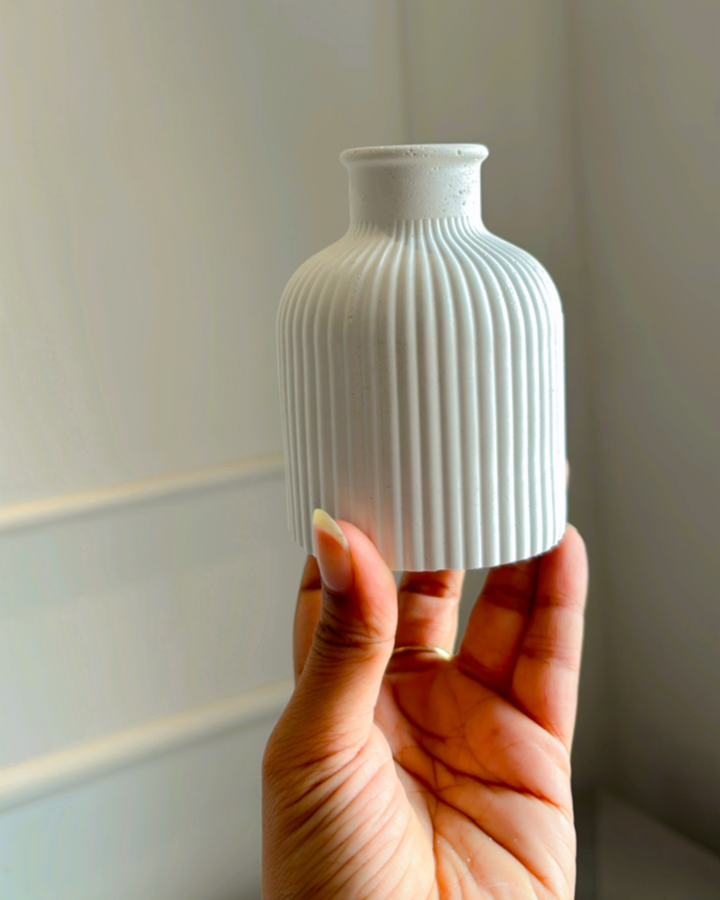 Ribbed Vase