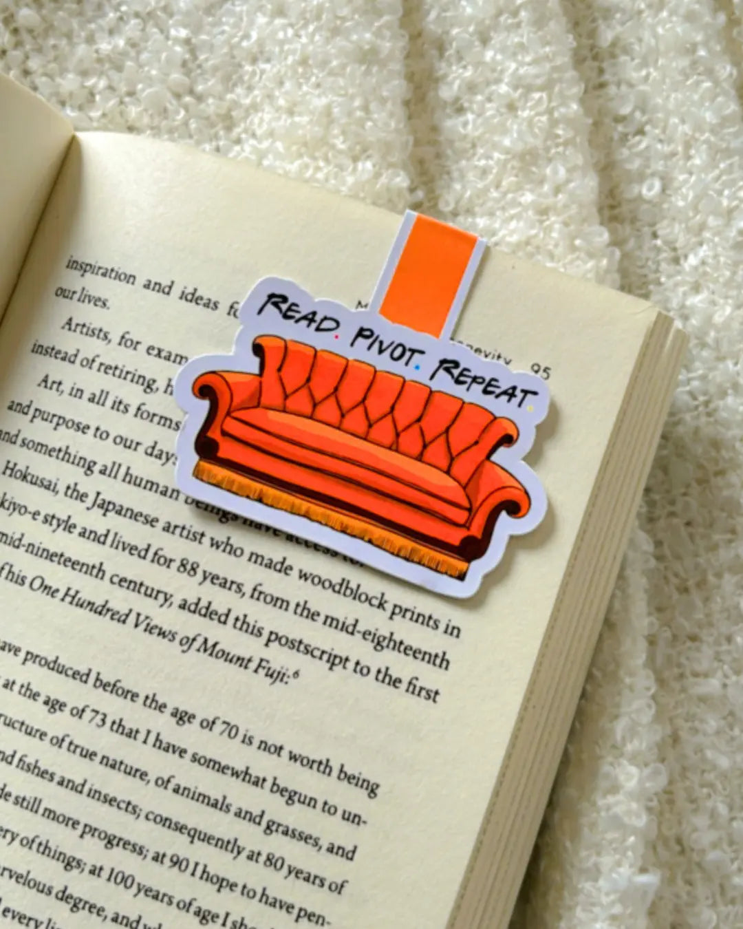 Read Pivot Repeat- Magnetic Bookmark