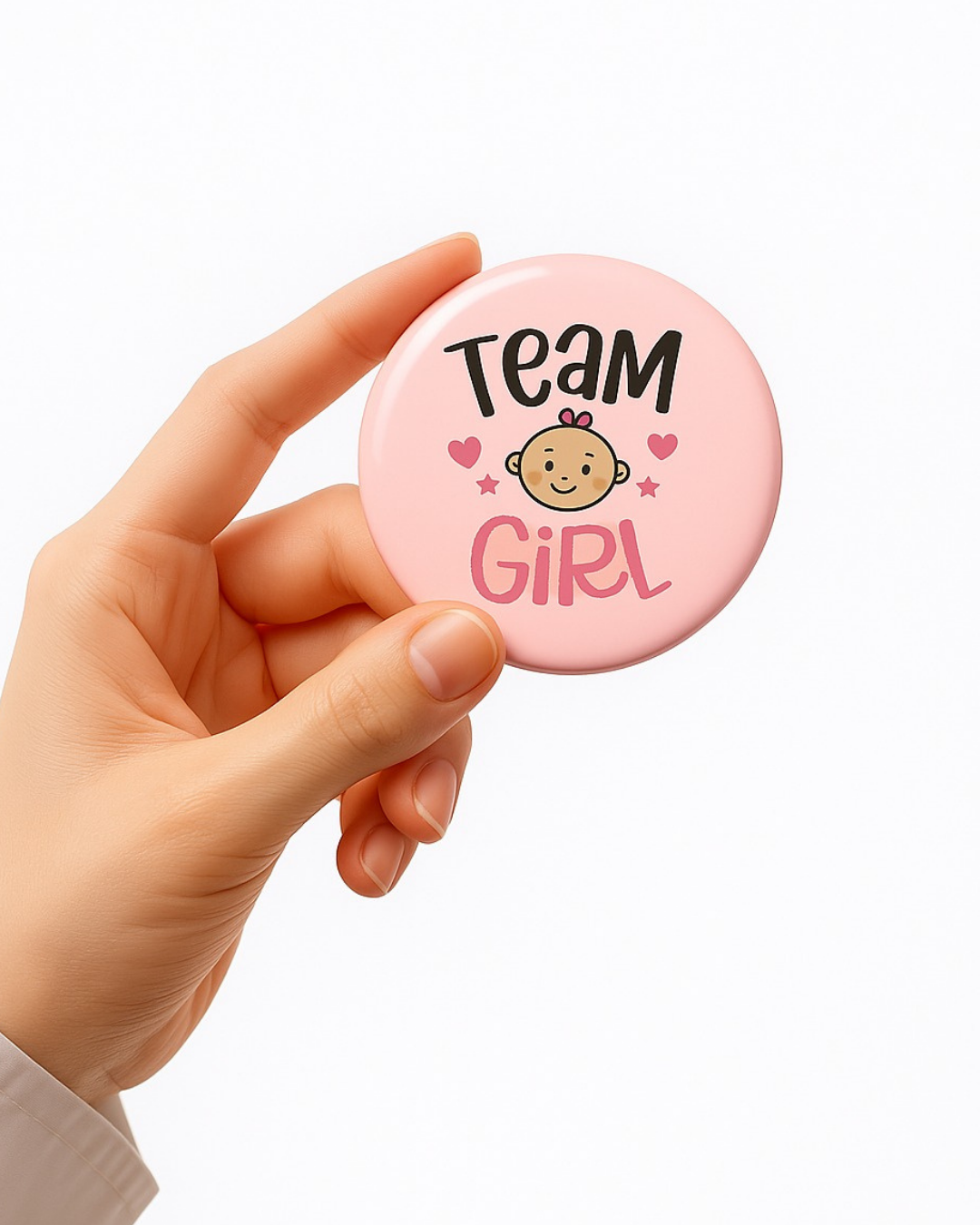 Team Girl- Badge Pin kookie