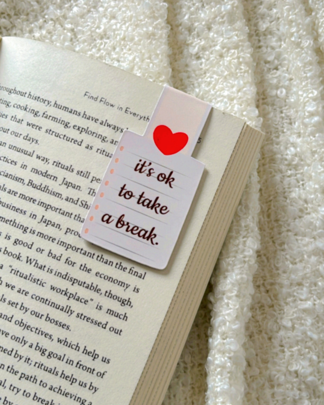 Its Ok to take a break- Magnetic Bookmark kookie
