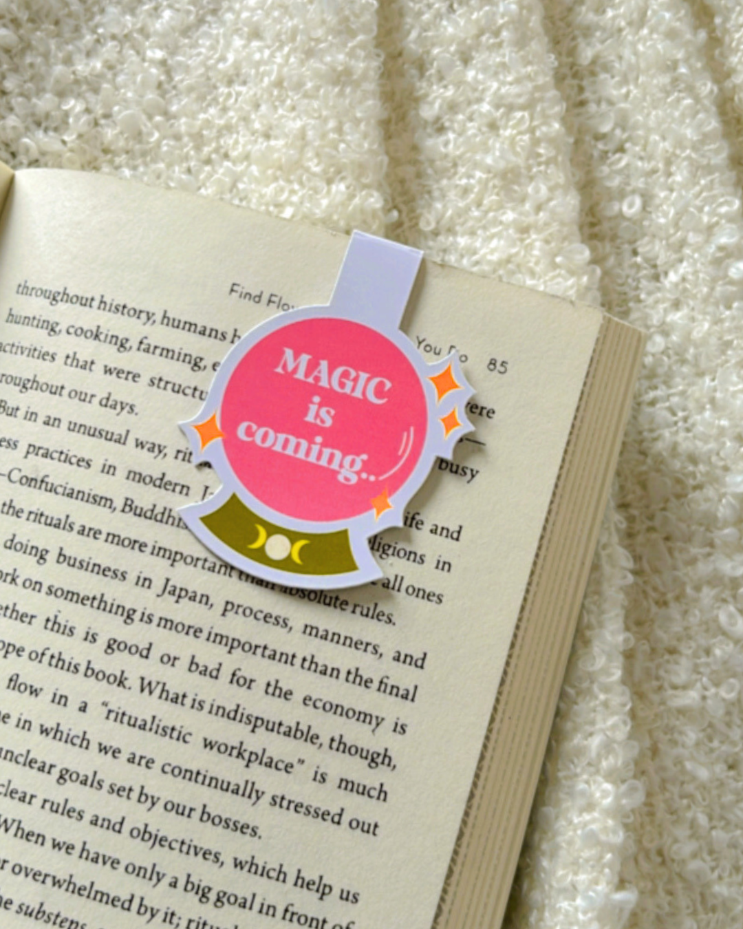 Magic Is Coming- Magnetic Bookark