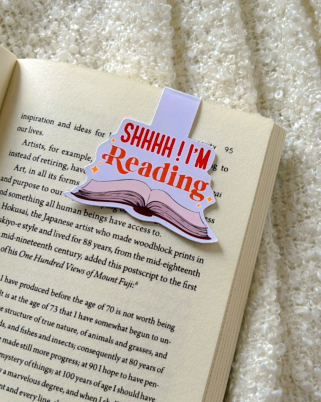 Shh I am Reading- Magnetic Bookmark
