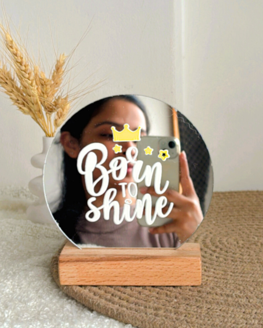 Born To Shine- Affirmation Mirror kookie
