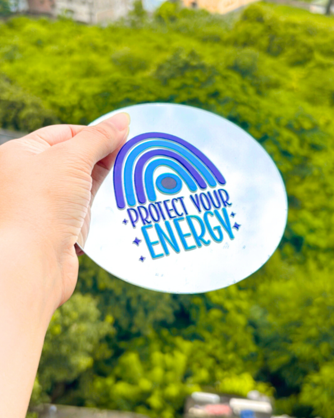 Protect Your Energy- Affirmation Mirror kookie