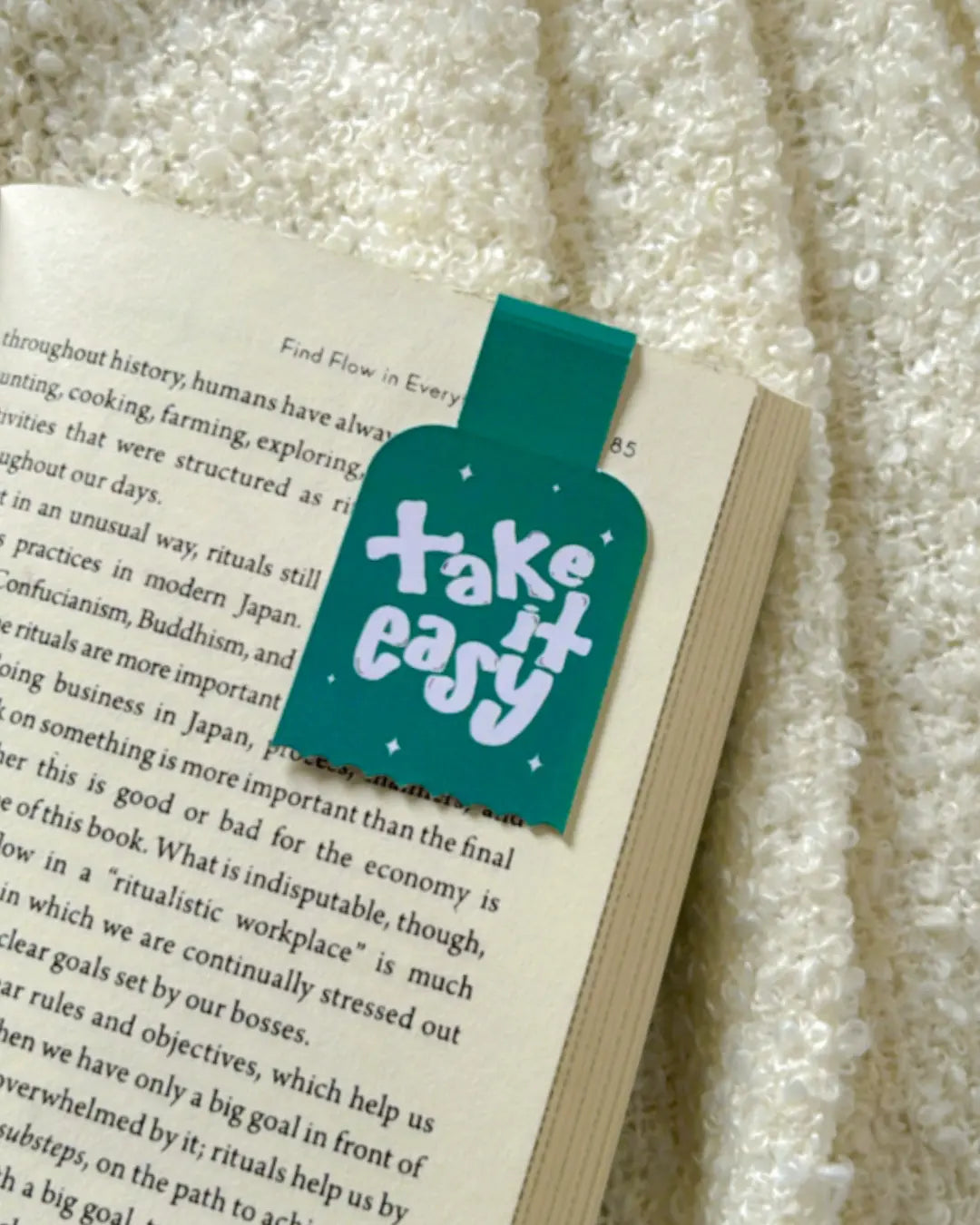 Take It Easy- Magnetic Bookmark