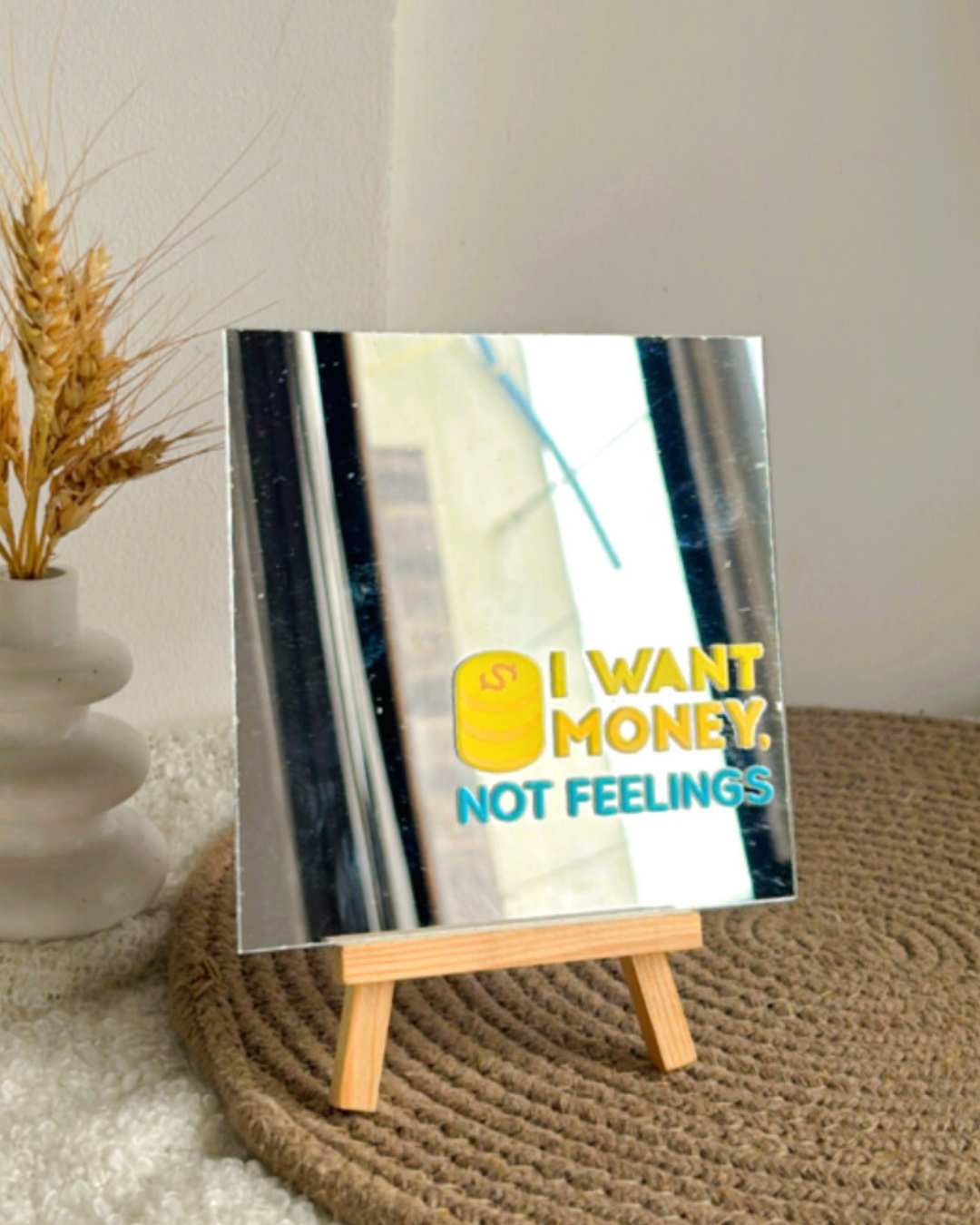 I want Money- Affirmation Mirror kookie