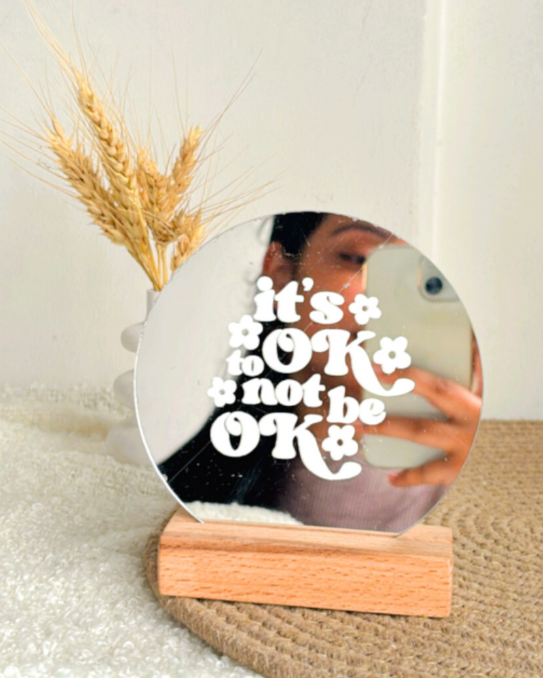 It's Ok to not to be OK- Affirmation Mirror kookie
