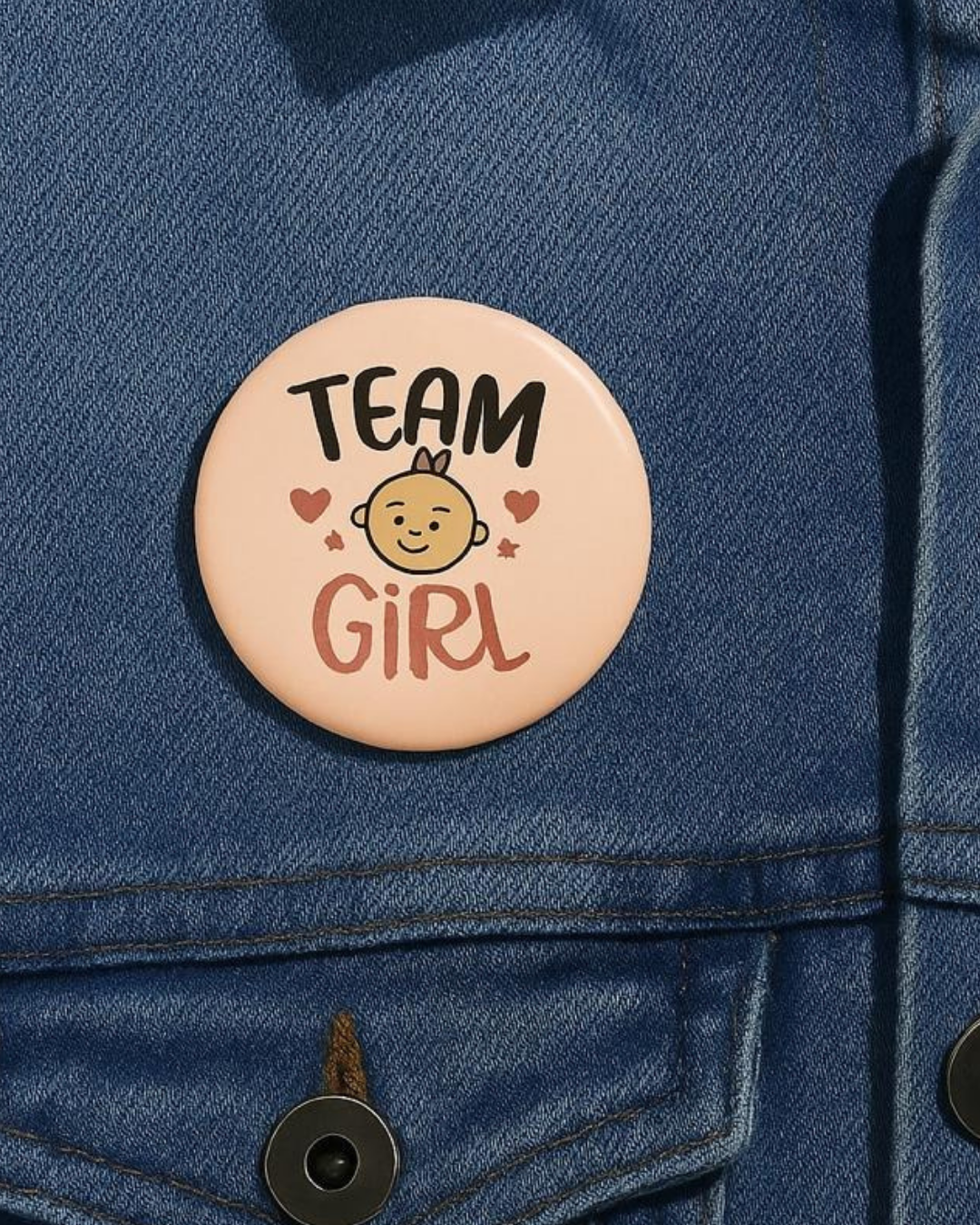 Team Girl- Badge Pin