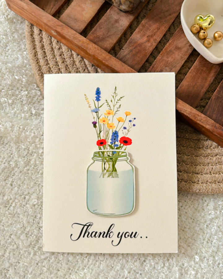 Thank You Flowers-Greeting card