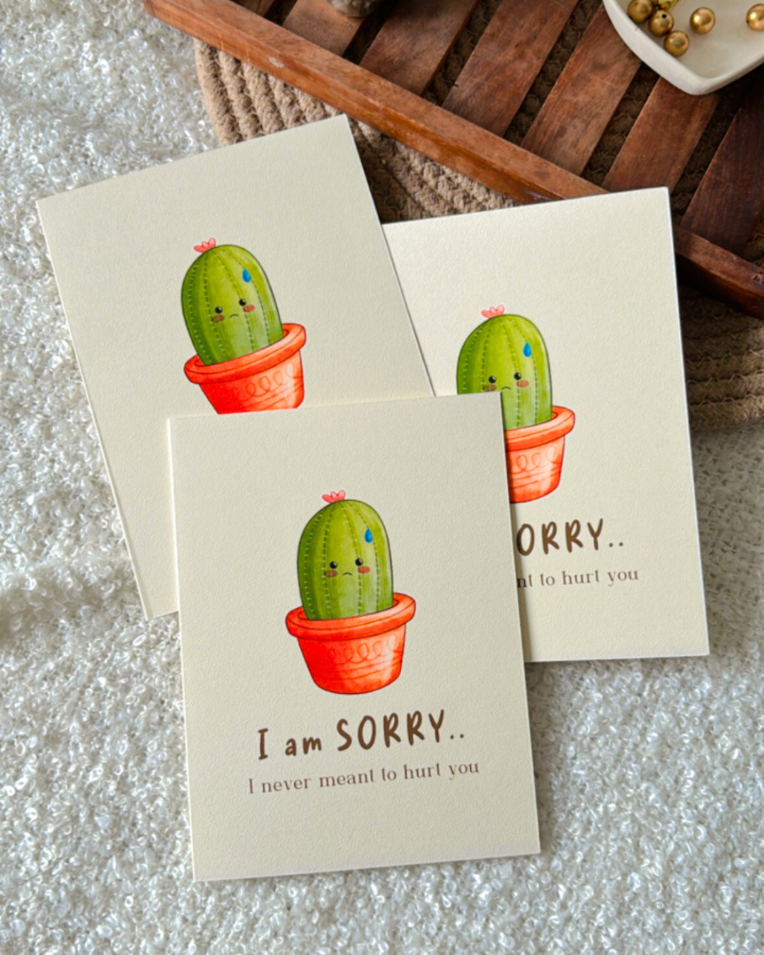 I am Sorry Cactus- Greeting Card